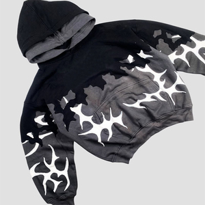 Sweat à capuche en molleton régulier Y2K 440 GSM |   Vêtement unisexe à coupe ample |   Sweat-shirt à capuche streetwear personnalisé 100% coton avec logo |   Fabricant Personnalisé - Product Image 4