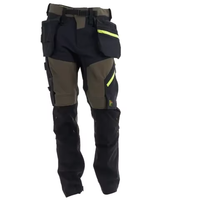 Pantalon de sécurité industriel robuste sur mesure pour hommes, multi-poches, imperméable, antistatique, en spandex, coupe-vent et respirant