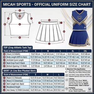 Micah Corporation OEM Service Custom Children Girls Cheerleading Uniform Kits MODAL 280g Sublimated Heat-Transfer Printed Needle - Product Image 5