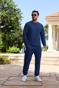 Unisex Comfortable Sweatsuit Set 2 Piece Premium Sweatshirt and Jogger <b>Pants</b> Casual <b>Lounge</b> Wear Matching Outfit - Product Image 3
