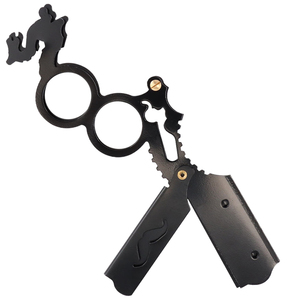 Nouvelle conception, rasoir à anneau de doigt en acier inoxydable avec poignée dragon, logo personnalisé, outil de toilettage pour hommes, accessoire de rasage pour barbe et moustache, OEM - Product Image 2