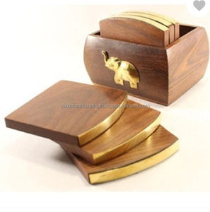 Kitchen Tableware Coasters Classic Design <b>Wood</b> & Metal Supplies <b>Table</b> <b>Mats</b> & Pads Eco-Friendly Multiple Sizes Best Home Decor - Product Image 1