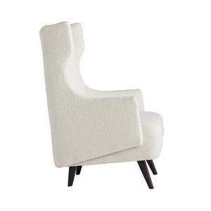 Sillón Moderno con Respaldo Alto y Patas de Madera, Tapizado en Tela, para Sala de Estar o Dormitorio - Product Image 6