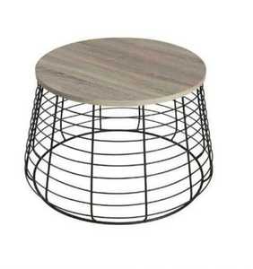 Customized VISHAL HANDICRAFT Modern <b>Solid</b> <b>Wood</b> <b>Top</b> Coffee <b>Table</b> with Metal Legs for Living Room Home Furniture Uttar Pradesh - Product Image 4