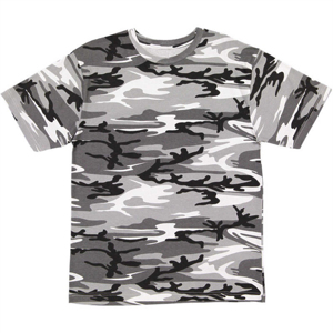 T-shirts tendance été camouflage Woodland 100% coton col rond manches courtes unisexe respirants pour hommes - Product Image 1