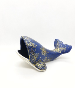 Baleine en papier mâché fabriquée à partir de papier recyclé, matériaux écologiques, réalisée à la main par des artisans thaïlandais expérimentés - Product Image 4