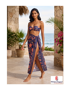 Pareo Hawaiano Polinesio Personalizado de Moda, Envoltura de Playa Ligera, Ropa Tropical para Resort, Proveedor Textil OEM ODM - Product Image 1