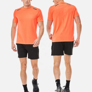 Conjunto Deportivo para Hombre Talla Grande, Camiseta y Pantalones Cortos de Secado Rápido, Transpirable, Tejido de Punto, Ropa Deportiva Informal para Correr - Product Image 2