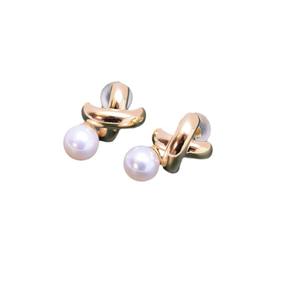 Zhuji Danshui 6-7mm White Round Strong Light Almost Flawless S925 Silver <b>Earrings</b> <b>Fine</b> Dangle Simple Design - Product Image 5