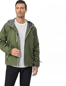 Veste coupe-vent pour homme de qualité supérieure avec logo personnalisé, couleur unie, tissu polyester, veste de sport imperméable pour homme - Product Image 4