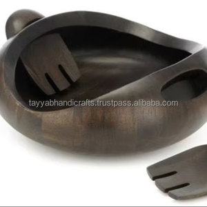 Tazón de Madera Clásico Ecológico de la Mejor Calidad, Hecho a Mano con Diseño de Resina de Madera, Utensilios de Cocina Decorativos - Product Image 1