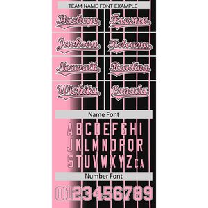 เสื้อเบสบอลไล่ระดับสีสำหรับผู้ชายผู้หญิงเสื้อลายทางแบบมีโลโก้หมายเลขชื่อ - Product Image 2