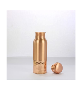 Bouteille en cuivre personnalisée, ronde, martelée, polie miroir, pour la santé – Offre spéciale - Product Image 3