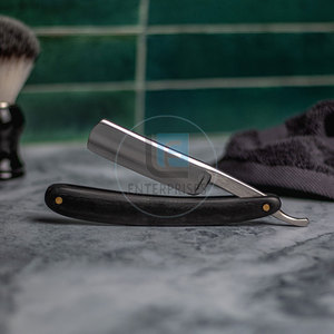Durable Stainless Steel <b>Straight</b> Shaving <b>Razors</b> with Wood Handle High Grade Cheap Price for Adult Men - Product Image 5