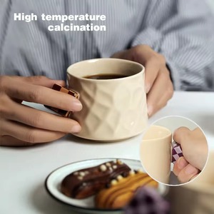 Unique <b>ceramic</b> <b>cup</b> that enhances your daily coffee experience Premium <b>ceramic</b> coffee mug with a cute and elegant design - Product Image 6