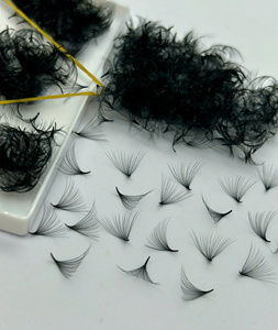 Extensions de cils pré-fabriquées Promade 0.03/0.07 à base pointue, tiges longues et courtes, longueur 8-25mm, volume facile à poser - Product Image 6