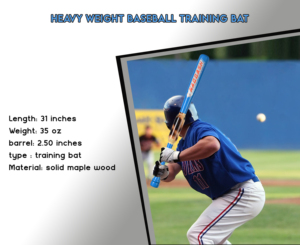 31"/ 35-oz Blue Heavy Weight Two Handed <b>Baseball</b> & Softball <b>bat</b> with Solid Pro Maple Wood by NAQQASH SPORTS - Product Image 4
