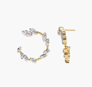 Pendientes de Diamantes Cultivados en Laboratorio Personalizados al por Mayor, Joyería Fina Certificada por IGI para Mujer - Product Image 2