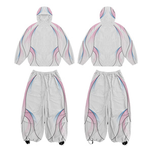 Factory Direct Custom Windbreaker <b>Sets</b> Windproof Outfit Athletic <b>Set</b> Reflective Detail Custom Branding - Product Image 3