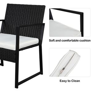 Set di Mobili da Esterno Moderni in Vimini, Set Bistrot da 3 Pezzi con Spedizione Gratuita - Product Image 5