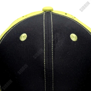 Gorra Deportiva SIBRIN Negra y Amarilla con Perforaciones Láser, Visera Curva, Secado Rápido, para Running, Tenis, Golf, Ajustable - Product Image 4
