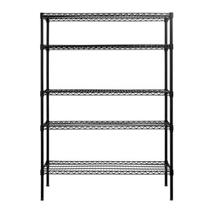 Scaffale di Stoccaggio Regolabile a 5 Ripiani Nero per Garage - Product Image 3