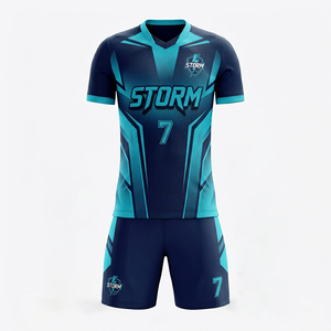 Maillot de football de compression athlétique sans couture personnalisé avec cordon de serrage réglable nom personnalisé france, maillots de football - Product Image 1