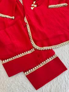 Ensemble Salwar Farsi de Luxe de Qualité Export pour Femme – Tenue Décontractée en Soie Satinée pour Fêtes et Mariages - Product Image 5