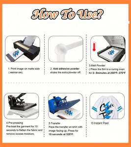 Papel de Película para Impresora DTF de Alta Calidad, 60 cm x 30 cm, Venta Caliente, Rollo de PET Reflectante para Transferencia de Calor en Ropa, OEM ODM, Ropa Infantil, 99% de Transferencia - Product Image 5