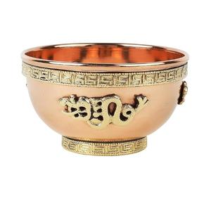 Cuenco decorativo dorado de 7.4 pulgadas para decoración del hogar, frutero moderno para encimera de cocina, organizador de llaves y centro de mesa para entrada. - Product Image 3