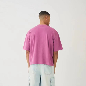 Camiseta Gráfica Personalizada de Corte Holgado para Hombre, Camisetas de Moda de Verano, 100% Algodón, Oversize, Antiarrugas - Product Image 1