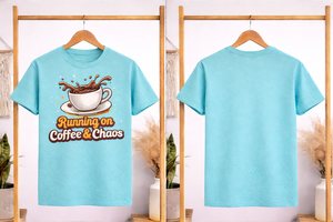 Camiseta Personalizada para Amantes del Café con Frase Divertida, Camiseta Gráfica Unisex de Algodón Casual de Manga Corta, Ropa al por Mayor OEM ODM - Product Image 3