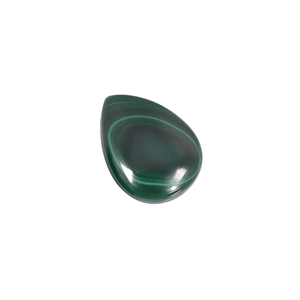 Malachite naturelle 12,66 carats 16x12mm forme poire pierre précieuse non montée - Product Image 3