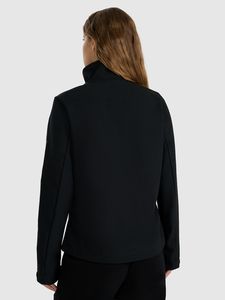 Custom <b>Women's</b> Softshell <b>Jacket</b> Stand Collar Outdoor Casual Windproof Full Zip Utility Pockets Lightweight Weather Resistant - Product Image 2