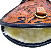 Sac à armes multifonctionnel en cuir imperméable, couleur et taille personnalisées, fabriqué en cuir véritable, sac à armes robuste en cuir.
