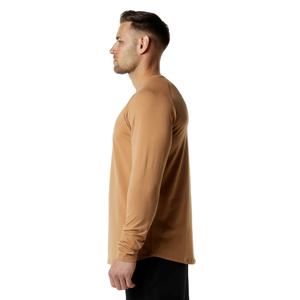 T-shirts à manches longues en coton 100% tricoté uni pour hommes, best-sellers, vêtements de sport décontractés d'été, vêtements de sport réguliers, col rond, streetwear - Product Image 6