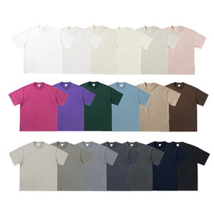T-shirt unisexe pas cher 50% coton 50% polyester, logo personnalisé, t-shirt uni pour homme, vente en gros, t-shirt pour homme pour la gym et les sports - Product Image 1