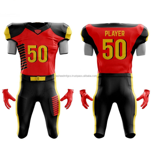 Uniforme de Fútbol Americano 2025, Nuevo Diseño, Conjunto Completo, Logotipo Personalizado Bordado, Nombre Impreso, Pantalones Cortos de Malla de Secado Rápido, OEM ODM - Product Image 1