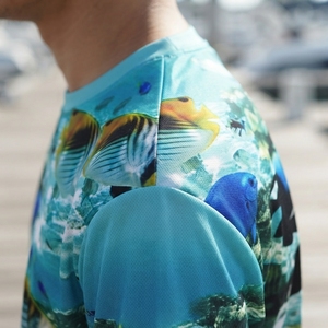 เสื้อตกปลาโพลีเอสเตอร์ 100% จากโรงงานผู้ผลิต ป้องกันรังสียูวี UPF 50+ ไซส์ใหญ่ น้ำหนักเบา แห้งเร็ว ระบายอากาศได้ดี - Product Image 6