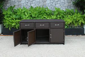 Elegante Mueble de Almacenamiento de Mimbre Moderno para Sala de Estar, Muebles para el Hogar, Uso en Escuelas y Hoteles - Product Image 5