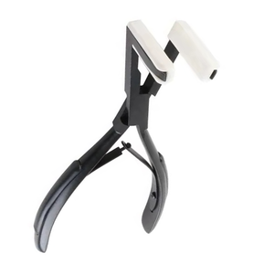 Herramientas de Extensión de Cabello de Acero Inoxidable de la Mejor Calidad, Recién Llegadas, Duraderas, Precio al por Mayor, Pinzas con Puntas de Silicona Blanca - Product Image 2
