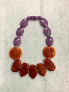 สร้อยคอเรซินลูกปัดสุดหรูทันสมัยขัดเงาอย่างดีใช้ได้ทุกเพศจากอินเดีย - Product Image 4