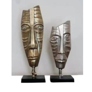 Sculpture élégante en aluminium moulé, pièce d'art légère pour salon, chambre, hall d'hôtel et décoration intérieure moderne - Product Image 1