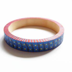 Collection de bijoux ethniques faits à la main de qualité supérieure pour femmes, accessoires de mode en cristal - Bracelets en bois peints dans un style ethnique - Product Image 3