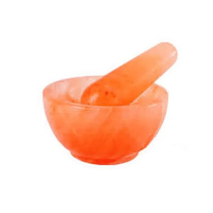 Mortier et pilon en sel rose de l'Himalaya de qualité supérieure, sculptés à la main, logo personnalisé, style antique, taille personnalisée, artisanat naturel pour la cuisine - Product Image 3