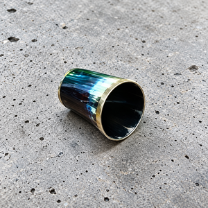 Handmade Eco-Friendly Real Buffalo Horn Shot Glass with Brass Rim Natural Horn Drinking <b>Cup</b> & Rustic Design From REHMAN CRAFT - Product Image 5