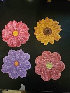 Handcrafted Embroidered Bead Coaster with <b>Graceful</b> Pattern Work and Intricate Decorative Finishing - Product Image 5