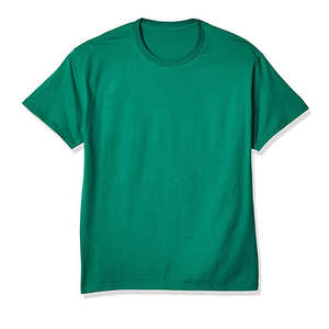 Camiseta Verde de Cuello Redondo para Hombre, 100% Algodón, Secado Rápido, Manga Corta, Informal, Básica - Product Image 1