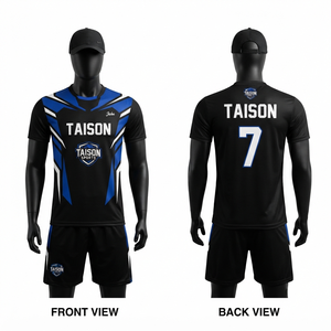 240gsm 100% Polyester Breathable Anti-UV Anti-Bacterial Men's <b>Volleyball</b> Jersey <b>Set</b> Heat-Transfer Printed Custom Logo Short - Product Image 1