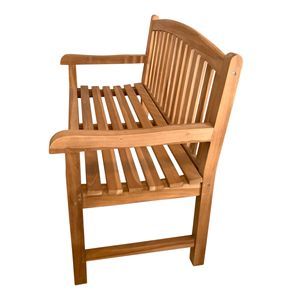 Banco de Patio de Madera de Teca INDOTEAK, Diseño Moderno y Minimalista, Resistente al Agua, para 2 Personas, Ideal para Apartamentos, Hoteles y Parques - Product Image 3